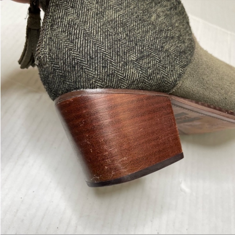 TOM’S Leila Tarmac Green Ankle Booties size 9 - Picture 10 of 11